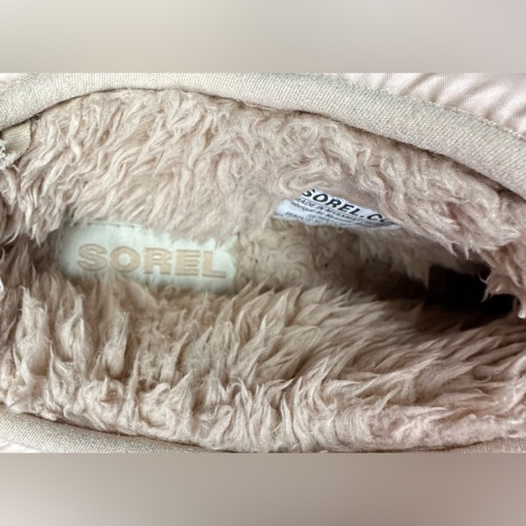 Women’s SOREL Hadley Puffer Faux Fur Lined Slippers Sz 7 - Picture 6 of 6